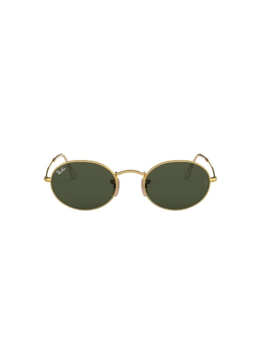 New Ray-Ban Unisex Sunglasses Gold Round Green Lens Metal Frame Ray Ban RB3547